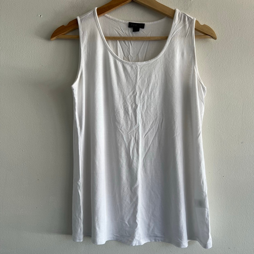 J.Jill White Wearever Collection Tank Top XS